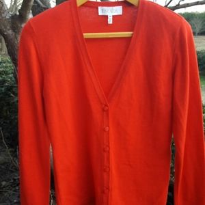 Escada red cardigan sz 34 European or small